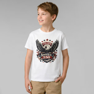 Vintage America 250 Bald Eagle 1776-2026 Patriotic T-Shirt