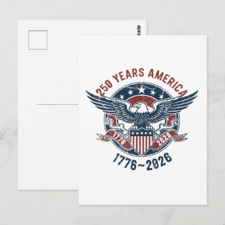 Vintage America 250 Eagle Seal – 1776-2026 Postcard