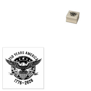 Vintage America 250 Eagle Seal – 1776-2026 Rubber Stamp