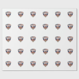 Vintage America Ice Cream Patriotic Shirt Design_1 Wrapping Paper