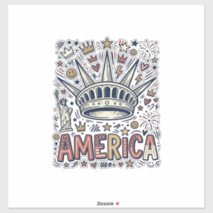 Vintage America Liberty Crown Patriotic Shirt Desi