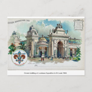 Vintage America, Louisiana, St Louis Expo' 1904 Postcard