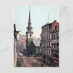 Vintage America, Old South Church Boston c1900 Postcard