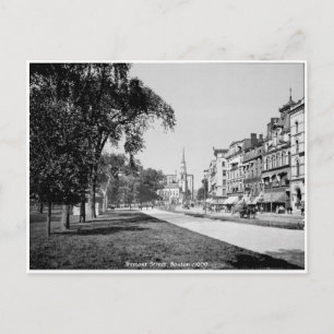 Vintage America, Tremont street Boston Postcard