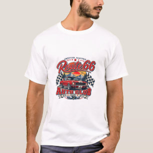 Vintage American Auto Club Retro Road Trip Car Des T-Shirt