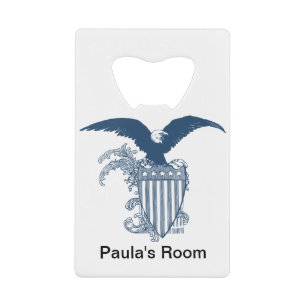 Vintage American Bald Eagle Stars Stripes Shield