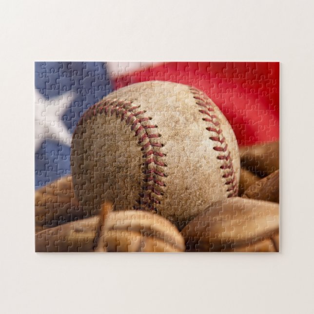 Vintage American Baseball Jigsaw Puzzle (Horizontal)