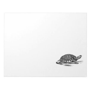 Vintage American Box Tortoise - Turtle Template Notepad