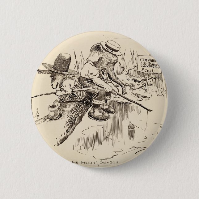 Vintage American button (Front)