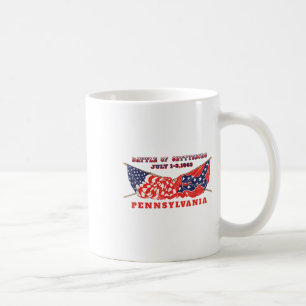 Vintage American Civil War Battle Of Gettysburg Pe Coffee Mug