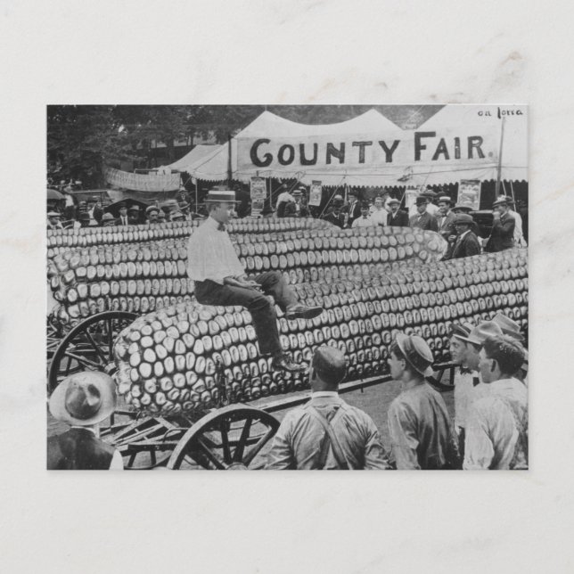 Vintage American County Fair Postcard (Front)
