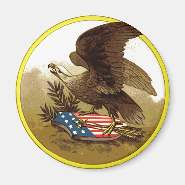 Vintage American Eagle Magnet (Front)