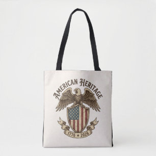 Vintage American Eagle Shield 2026 Semiquincentenn Tote Bag