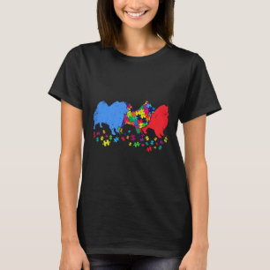 Vintage American Eskimo Puzzle Autism Awareness Do T-Shirt