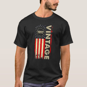 Vintage American Flag 1997 Birthday Women Men T-Shirt