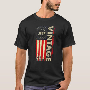 Vintage American Flag 1997 Birthday Women Men T-Shirt