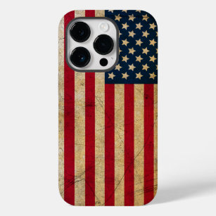 Vintage American Flag Apple iPhone 14 Pro Case
