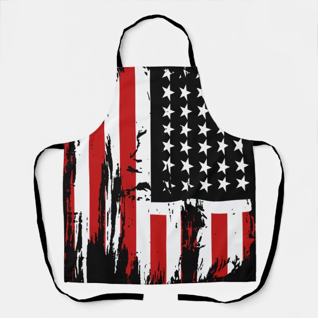 Vintage American  Flag  Apron (Front)