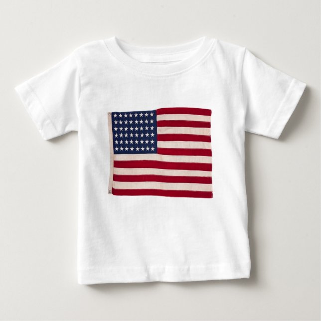 Vintage American Flag Baby T-Shirt (Front)