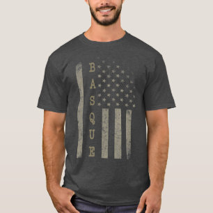 Vintage American Flag Basque pride T-Shirt