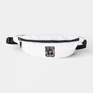 Vintage American Flag Cat Dad Father's Day Kitten  Bum Bags