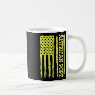 Vintage American Flag Catholic First American Pope Coffee Mug