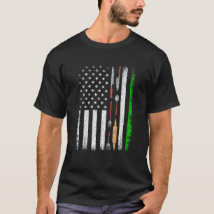 Vintage American Flag Cooking St. Patricks Day Men T-Shirt