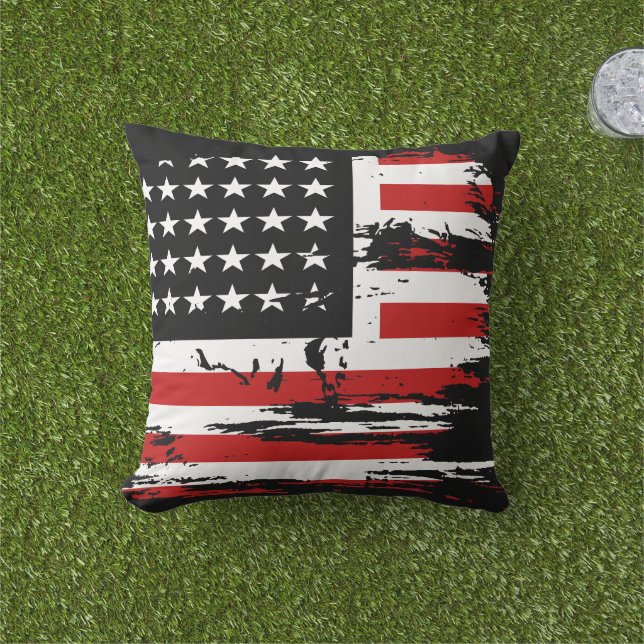 Vintage American  Flag  Cushion (Grass)