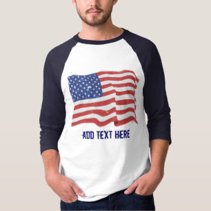 Vintage American Flag Custom T-Shirt