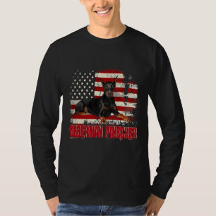Vintage American Flag Doberman T-Shirt