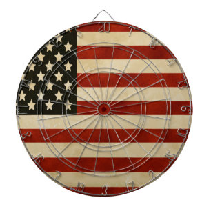 Vintage American Flag GIFTS Dartboard