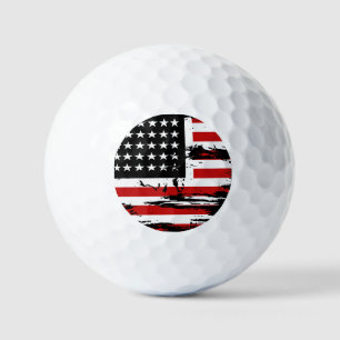 Vintage American Flag Golf Balls