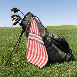 Vintage American Flag Golf Towel – USA