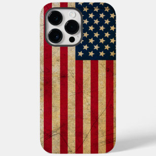 Vintage American Flag iPhone 14 Pro Max Case