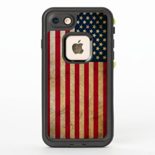 Vintage American Flag LifeProof FRE iPhone 7 Case
