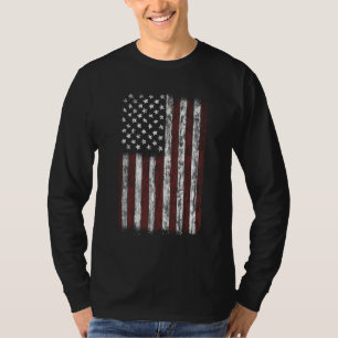 Vintage American Flag Men USA Flag T-Shirt