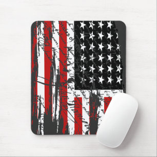 Vintage American Flag  Mouse Pad