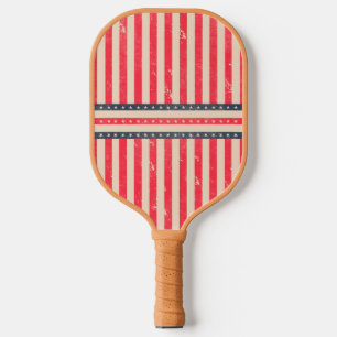 Vintage American Flag Pickleball Paddle – USA