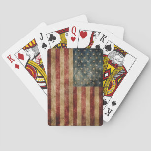Vintage American Flag Playing Cards