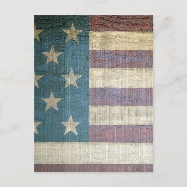 Vintage American Flag Postcard (Front)