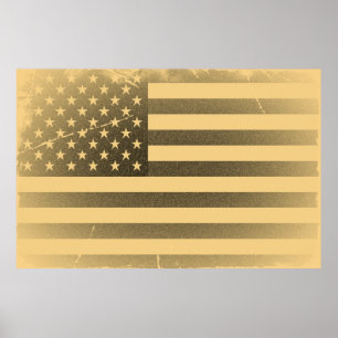 Vintage American Flag Poster