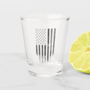 Vintage American Flag Shot Glass