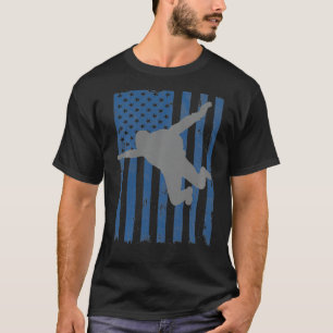 Vintage American Flag Skydiving T-Shirt