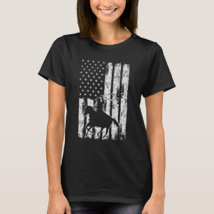 Vintage American Flag   Team Roping Design Rodeo W T-Shirt