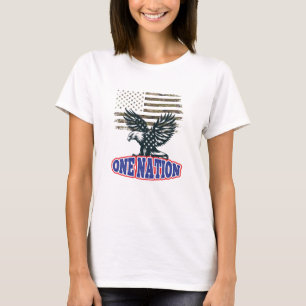 Vintage American Flag Tee , Fourth of July