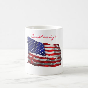 Vintage American Flag Thunder_Cove Coffee Mug
