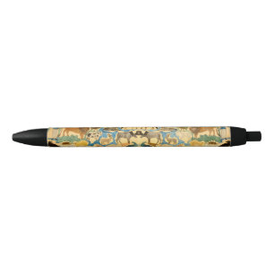 Vintage American Folk Art Animals Black Ink Pen