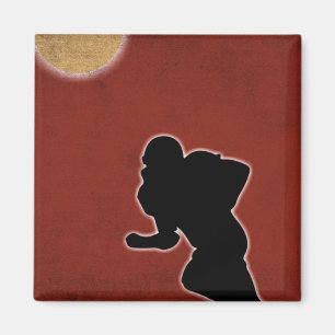 Vintage American football Artwork Magnet