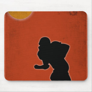 Vintage American Football Player Gift For Football Mouse Pad
