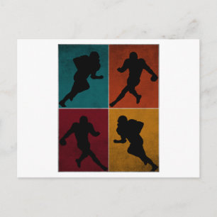 Vintage American Football Player Gift Postcard